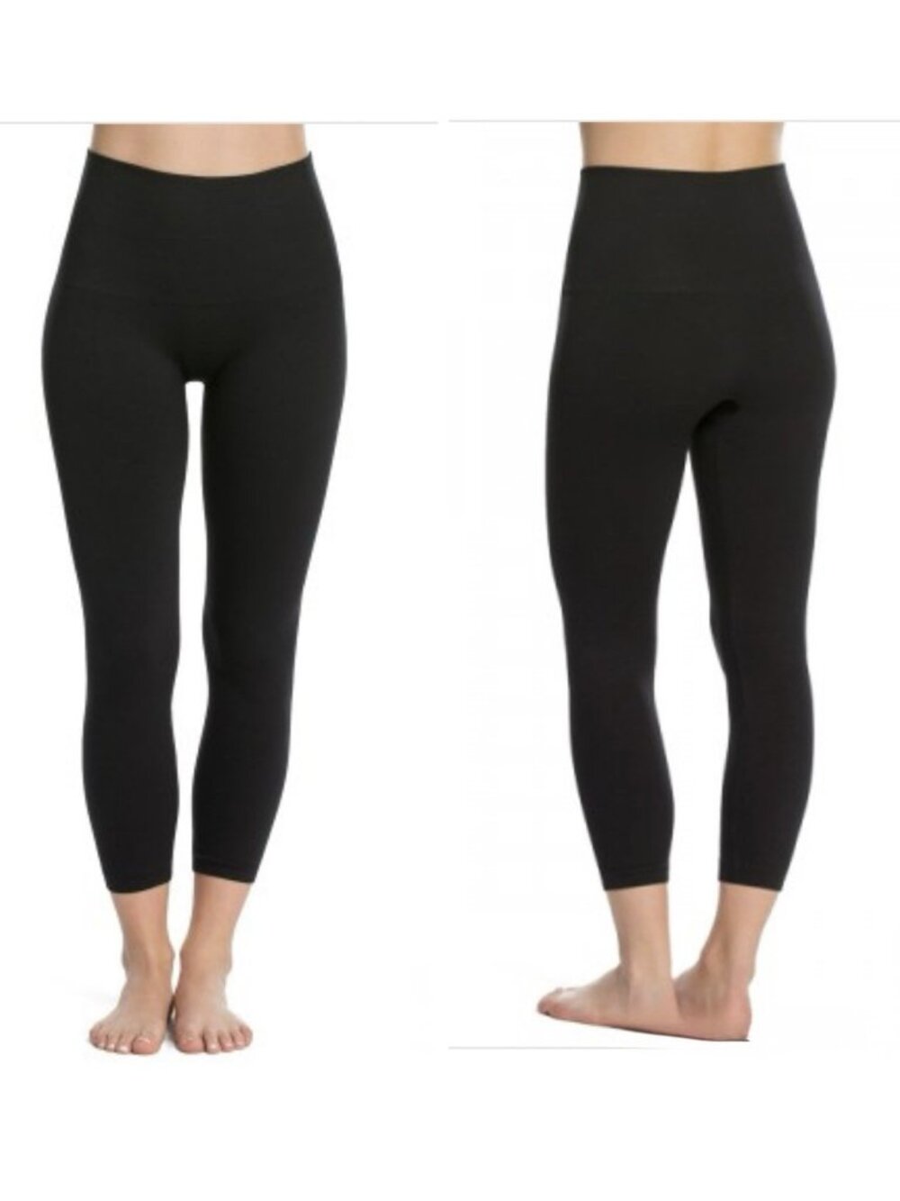 Spanx Cropped Look At Me Now Seamless Leggings XL Black A288466 / 20099R